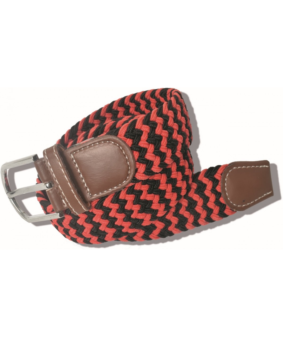 Ceinture Tressée rouge