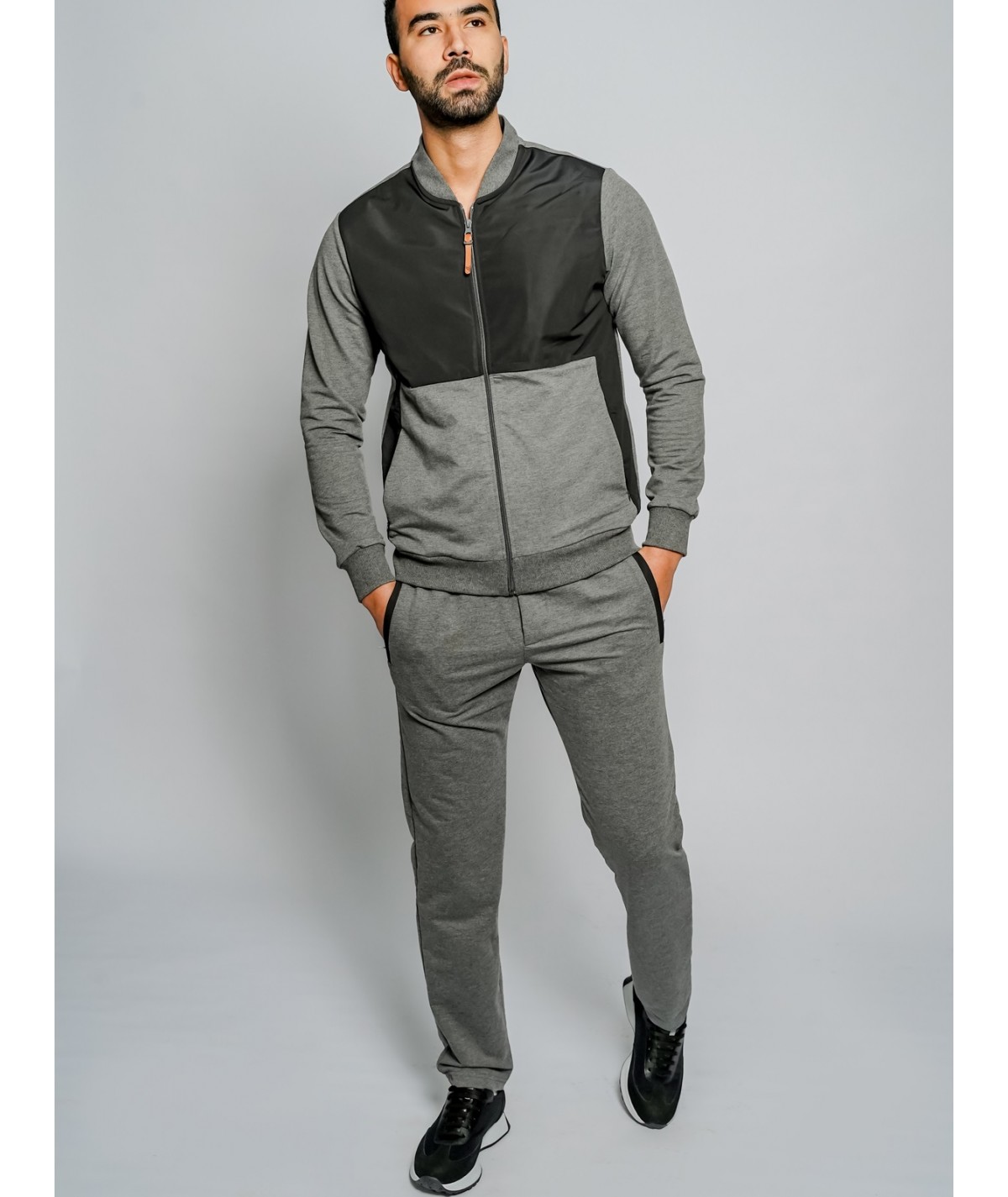 Survêtement Noir-gris