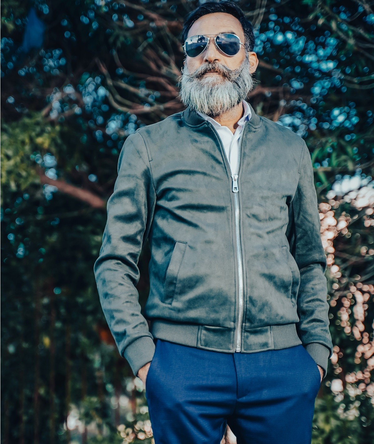 VESTE FAUX DAIM