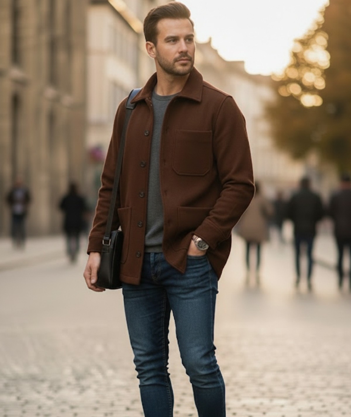SURCHEMISE MARRON