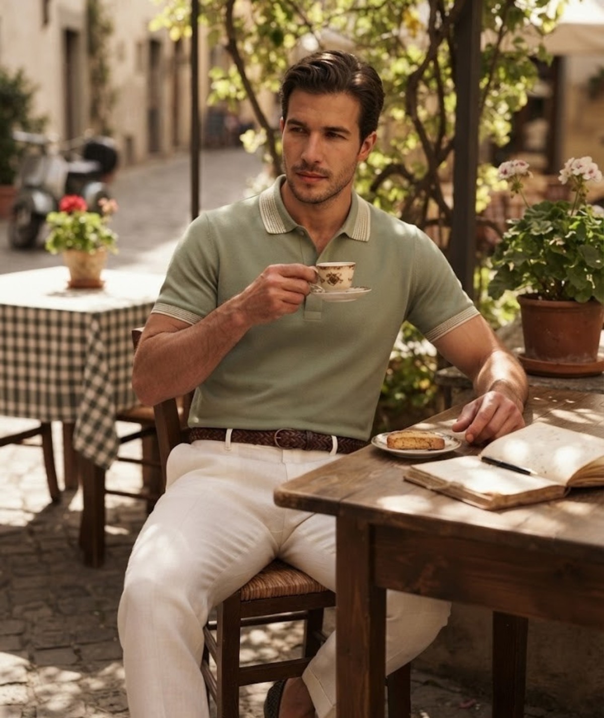 POLO UNI VERT TEA DM