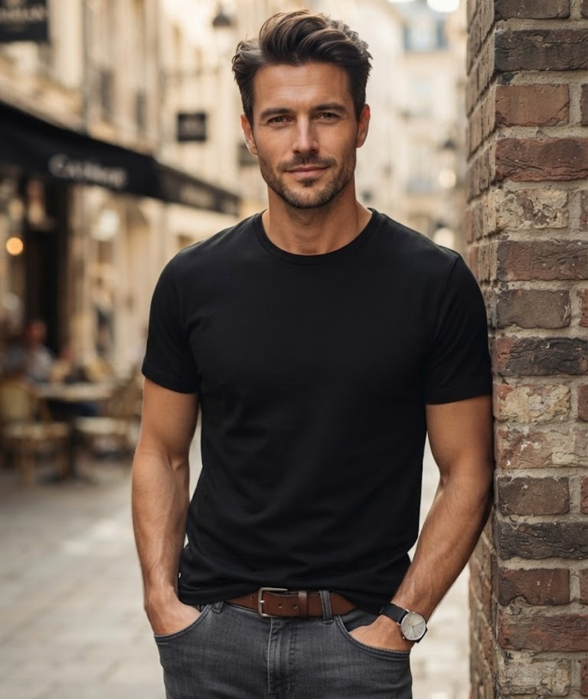 T-SHIRT UNI NOIR