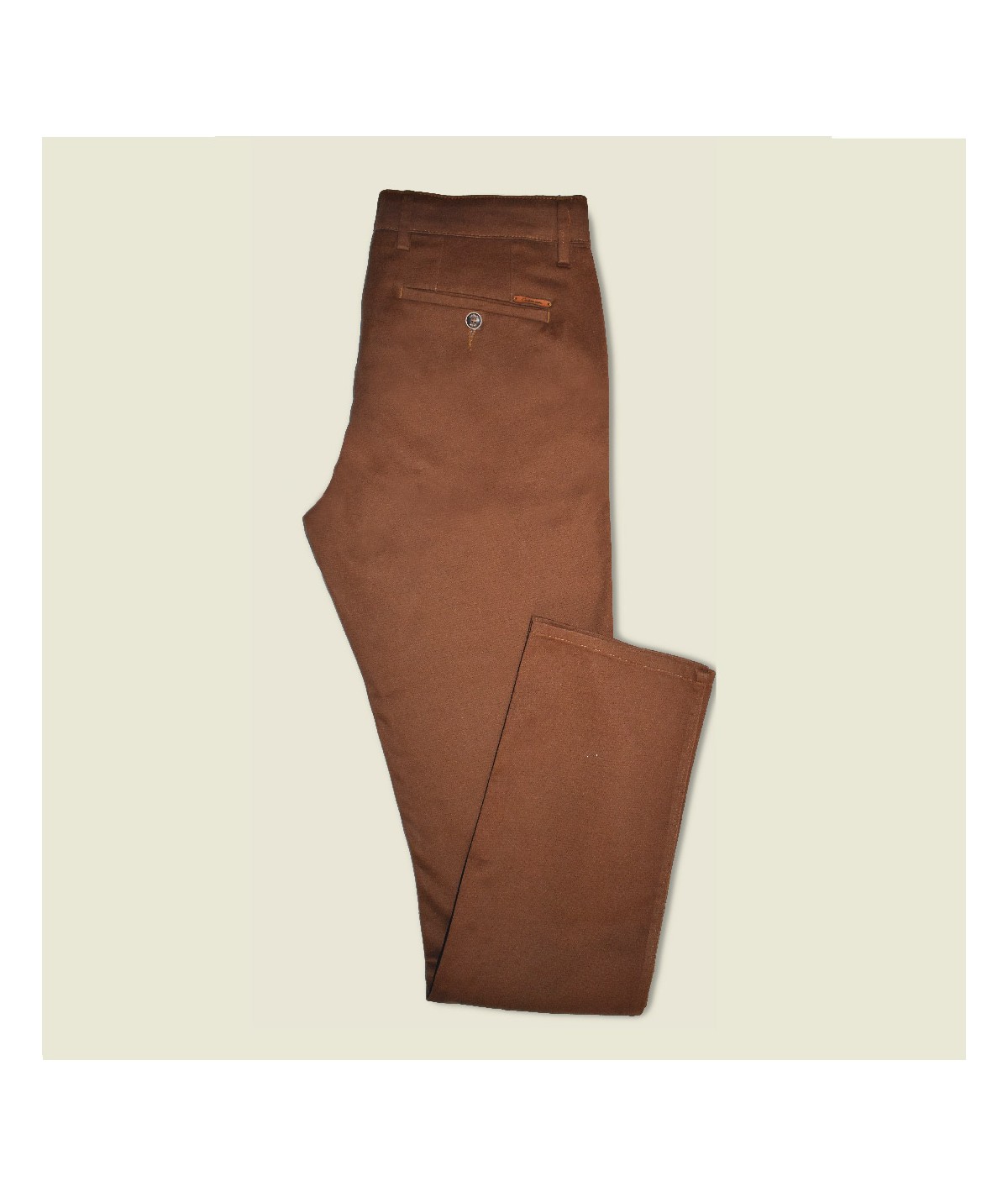 PANTALON SLACK IMPRIMÉ ROUILLE